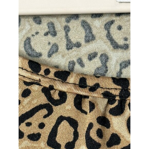 Jaclyn Smith Ladies Leopard Flowy Gorgeous Stylish 3/4 Sleeve Blouse SZ Large - Picture 5 of 8